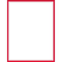 160 Red Border Letterhead Sheets