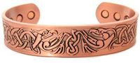 Roger Enterprises Copper Magnetic Bracelet with Celtic Knot Design