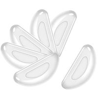 18 Pairs Eyeglasses Nose Pads, 2mm Transparent Non-Slip Silicone Stick on Nose Pads (Clear)