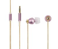 Swarvoski Crystal iBuds by G-Cube IB990P Vintage Rose color earbud Fully Faceted Xilion - Cut Swarovski Element, Enhanced Bass driven sound 10MM speaker, with Green Oxygen free Copper and Tangle free cable IB-990P