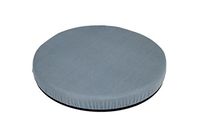 ObboMed SS-2750G 360°Rotation Compact Portable Swivel Padded Seat Cushion with Non-Skid Plastic ABS Base, Washable Velour Cover, Easy Movement for Back Hip Tailbone Pain Size 15” x 2”, (Grey)
