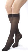 Jobst Ultrasheer 30-40 Knee High Closed Toe Compression Stockings Classic Black X-Large Full Calf