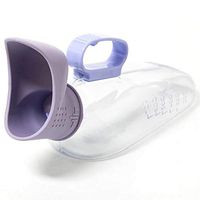 Enshey Male/Famale Urine Bottle Environmental Protection Portable Plastic Spill-Proof Urinal for Old Man Urine Collector Urinal System,700-1000ml (for Woman)