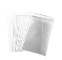 100 pcs 5" x 7" 2 MIL Clear Flat Resealable Cello OPP's/Clear Plastic Bags Good for Bakery, Candle, Soap, Cookie,Jewelry Items Bags.