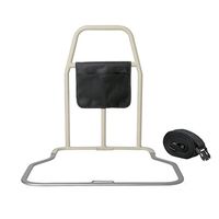 EGCLJ Bedside Safety Armrest with Storage Pocket, Bed Assist Rail Handle and Fall Prevention Safety Hand Guard Grab Bar for Elderly, Handicap, Kid