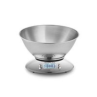 Forart Digital Kitchen Scale High Accuracy Multifunction Food Scale with Removable Bowl, Room Temperature, Alarm Timer, Backlight LCD Display, Stainless Steel