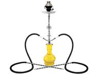 2 hose 22" Yellow Hookah shisha nargila bar narguile nargile 5 stars hookas shop