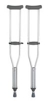 McKesson Push-Button Aluminum Crutches with Euro-Style Clip - 300 lbs. Capacity - 8 Pair/Case - 43083880