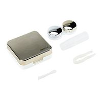 Reflective Cover Contact Lens Case, Individual Package Lovely Contact Lens Box for Home or Travel Use (4)