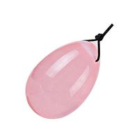 Gemstone Jade Yoni Eggs for Women Medium and Large, Certified, for Women Kegel Exercise, Drilled,1Pcs Per Pack (Pink drilled, 40 * 25mm)