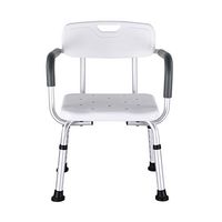 Shower Seats stools Shower Stool Bath Chair Bathroom Seat - Lightweight Aluminum - Easy to Install - with Backrest - Elderly Disabled Bearing Weight 200 Kg Bath Seat Bench