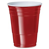 Dart P16R 16 oz Coex Str Wall PS Party Cup Red (Case of 1000)