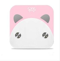 Lfsp Electronic Scales, Digital Scales Portable Smart Scales Electronic Digital Weight Scale Bathroom Led Display Electronic Floor Scale High-Precision Scales (Color : Pink)