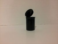 12 Piece Set 19 Dram Solid Black SqueezeToP PoP Open Rx Pill Bottles Prescription Crafts Coins Storage Medicine Containers 11 Assorted Colors U Pick