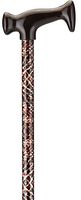 NOVA T-Grip Designer Cane, Snake Skin