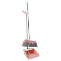 WEIFAN CAI- Broom Sets Cleaning The Living Room Soft Bristles Wind Resistant Dust-Proof Nonstick Hair (Color :Pink, Size : 90x34cm)