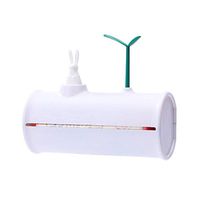 Trash Bag Storage Box,Squirrel Tree Hole Design Wall-Mounted Clamshell Kitchen Bathroom Garbage Bag Holder Tigiveme White