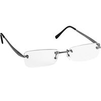Reading Glasses Single Silver Always Have a Stylish Look, Crystal Clear Vision and Sure-Flex Comfort Spring Arms & Dura-Tight Screws 100% Guarantee +1.75