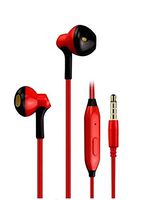 ANGORADO Android Wired Headphones/Earbuds/Earphones Excellent Sound Insulation Best Stereo + Built-in Microphone Compatible with iPhone/iPad/Samsung Galaxy/LG/Huawei/Sony/HTC/MP3 (Red)