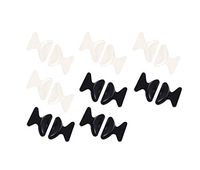 8 Pairs Nose Pads Non-Slip Silicone Nose Pads for Glasses (Black & Transparent)