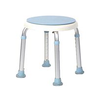 Multifunctional 360° rotating bathroom shower chair, Safety non-slip warm bathroom bench, Pregnant women elderly people with disabilities 8-speed adjustable shower stool, Load-bearing 136KG