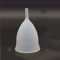 LWWOZL Menstrual Cup | Recommended Period Cup New Soft Silicone Menstrual Cup Can Swim | Size Optional (Color : White, Size : 3.0×1.8in)