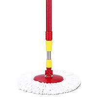 Living utensils Rotating Mop Stainless Steel Hand-pressing Rotary Bucket Mop (Color : B)