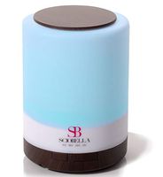 Sciobella Aromatherapy Essential oil Diffuser Ultrasonic Cool Mist and Lighting at once for Bedroom office (Dark wood)