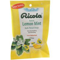 Special Pack of 6 RICOLA Cough Drop Lemon Mint 24 per Pack
