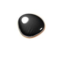 WF Hot Water Bag - Makeup Mirror Hand Warmer Creative USB Charging Treasure Mini Water-Free Explosion-Proof (Color : Black)