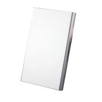 Wewin Portable Pocket Size Women Super Thin Creative Personality Cigarette Box 20 Stickers Ladies Metal Cigarette Gift Box Case (Silver)