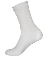 Sole Pleasers Men's Black King Size Diabetic Crew Socks 3 Pairs - Size 13-15 (White)