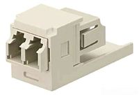 Panduit CMDSLCEI Multi-Mode Adapter Module with Phosphor Bronze Split Sleeve, Electric Ivory
