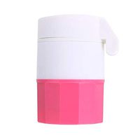 4 Layer Pill Box Cutter Medicine Crusher Grinder Splitter Tablet Cutter Divider Storage Case Pill Box Cutting Tablets - Red