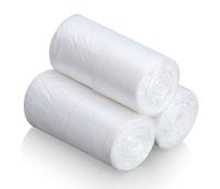 Feiupe 3.2 Gallon Handle Clear Trash Bag Garbage Bag Trash Can Liner (3.2 Gallon(90 Bags))