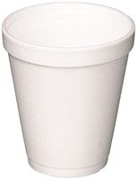 Dart 8 Oz White Disposable Coffee Foam Cups Hot and Cold Drink Cup, PACK OF 300