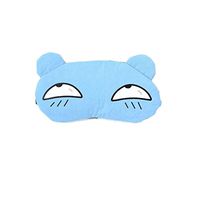 Sleep Mask, Ice Gel Eye Mask for Travel Sleeping Hot Cold Therapy Elastic Best Night Blinder Eyeshade Eye Cover for Men Women Kids - Cute Bear Blue