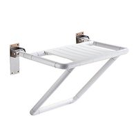 Bath Stool Bathroom Safety Folding Stool widening The Elderly Bath Chair Household Shower Wall Bench and Shoe Bench (Color : White, Size : 654543cm)