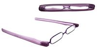 De Ding Unisex Reading Glasses Flexible Frame Readers 4.00 (Purple, 4 x)