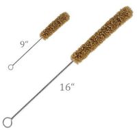 ALAZCO Lot of 2 Extra Soft Brush (9" and 16" in Total Length) for Tube Bottle car Auto Interior & Trim, Vents, Home Office & Electronics (1 Inch Diameter)