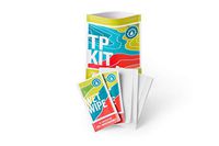TP Kits 100% Biodegradable, Resealable, Five 2-Ply tissues, Two Wet Wipes. Great for Any Outdoor Activity! Great for Camping, Hunting, Running, Cycling and Hiking!