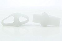 2 Pairs Toe Separator, Big Toe Separator, Big Toe Straightener, Visco-Gel Cushion, Big Toe Socks, Big Toe Spacer, Big Toe Protector, Big Toe Cover, Big Toe Support (White)