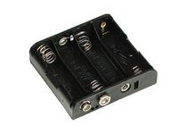 Philmore Battery Holder for (4) AA with Standard Snap Connector : BH341
