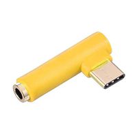 AjaxStore - USB-C Earphone Adapter 90 Degree Type-C Male to 3.5mm Female Headset AUX Audio Cable Converter Connector Adapter New