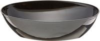 CaterLine Luau 64-Ounce Heavyweight Plastic Oval Serving Bowl, Black (50-Count)