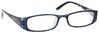 The Reading Glasses Company Navy Blue Patterned Lightweight Readers Womens Ladies Spring Hinges R74-3 +1.75