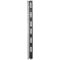 APC AR7585 Vertical Cable Manager for NetShelter SX 750mm Wide 45U (Qty 2) - Cable Pass-through - Black - 2 Pack - 45U Rack Height
