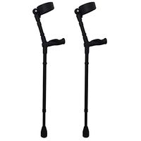 Thomas Fetterman Walk Easy 495 Adjustable Forearm Crutches (Adjustable with Tornado Gel Tip and Padded Leather Cuff Inserts)