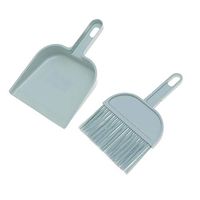 Whisk Brush Practical Mini Broom and Dustpan Set for Home Desktop Pets Nest Cage Cleaning Brush for Indoor and Outdoor Use (Blue)