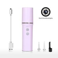 Ear-Washing Endoscope, HD Visual Ear Spoon Multi-Function Waterproof Earphone LED Stability Light WiFi Visual Ear Spoon,1